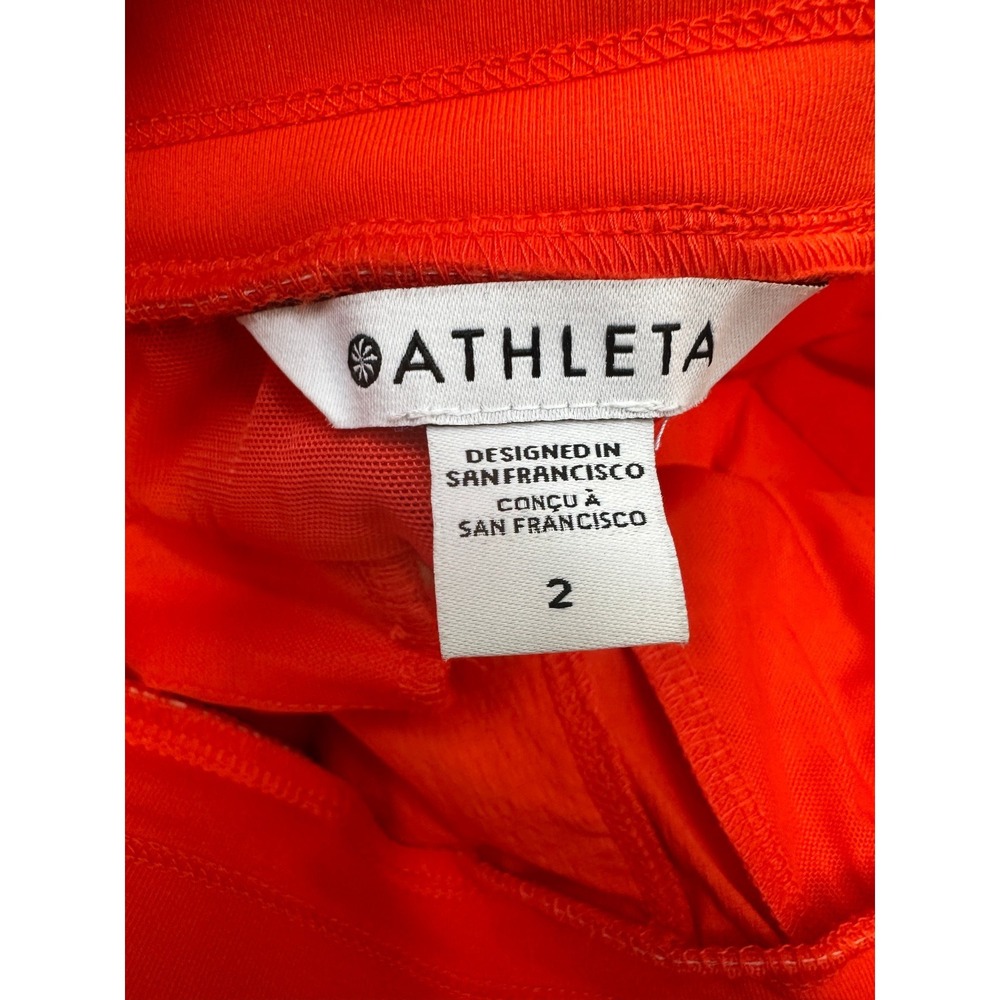 Athleta Trekkie North Jogger Pants Orange Flame Size 2 Hiking Wicking Ripstop - Picture 10 of 15